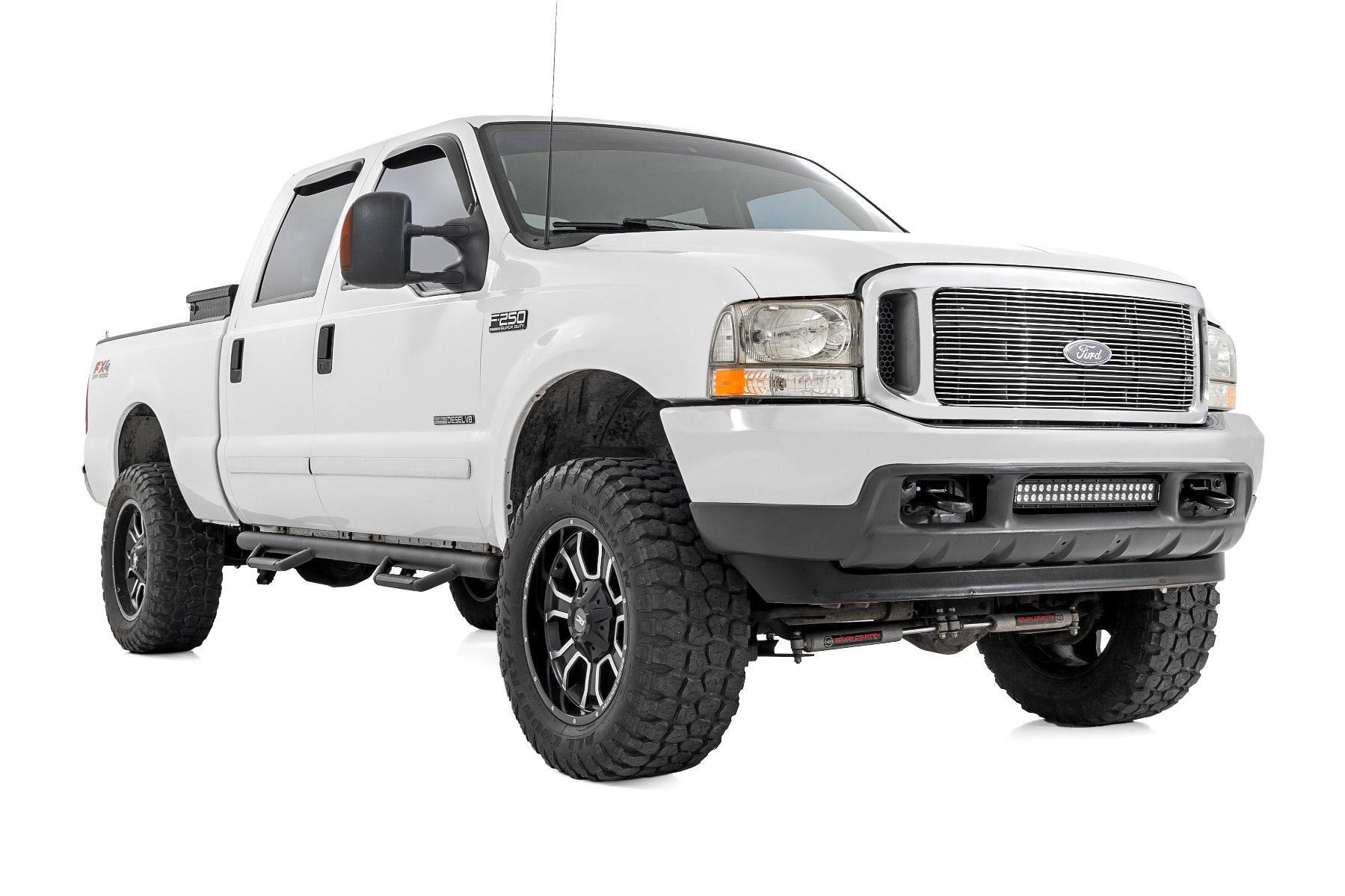 Nerf Steps Cab Length Crew Cab Ford F-250/F-350 Super Duty (99-16) Rough Country-1