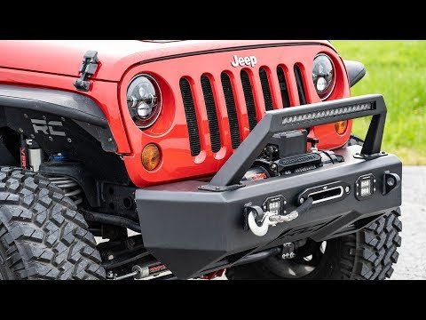 Jeep 7 Inch LED Projection Headlights Wrangler TJ, JK Rough Country-1