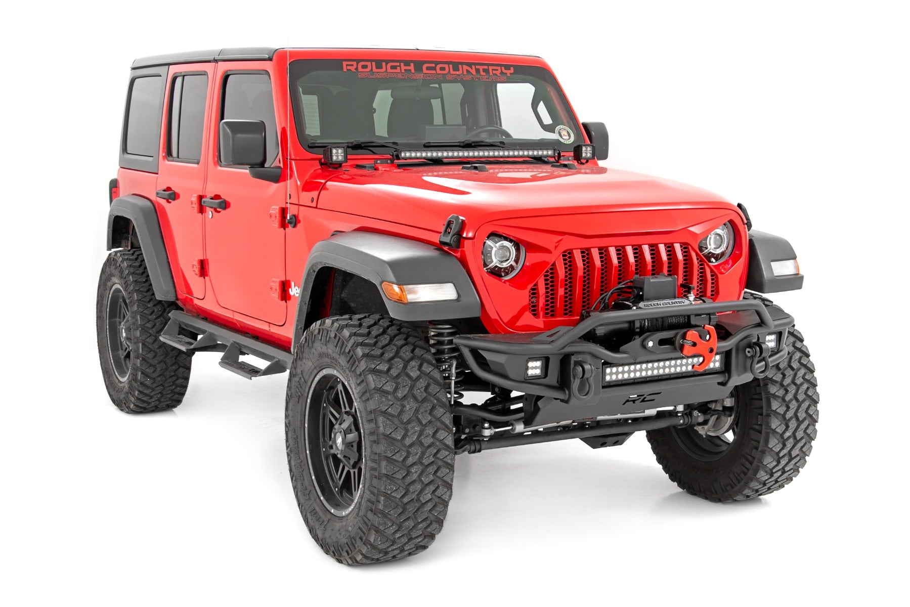 Jeep 9-Inch DRL Halo LED Headlights Jeep Wrangler JL/JLU, Gladiator JT Rough Country-3