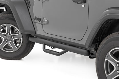 Nerf Steps Full Length 2 Door Jeep Wrangler JL 4WD (2018-2026) Rough Country