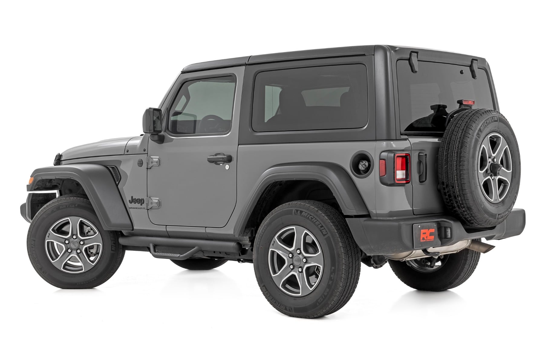 Nerf Steps Full Length 2 Door Jeep Wrangler JL 4WD (2018-2026) Rough Country-1