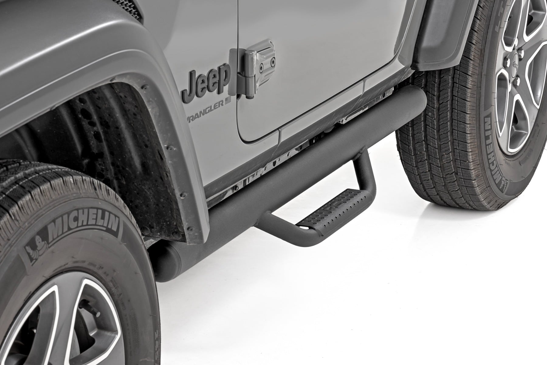 Nerf Steps Full Length 2 Door Jeep Wrangler JL 4WD (2018-2026) Rough Country-2