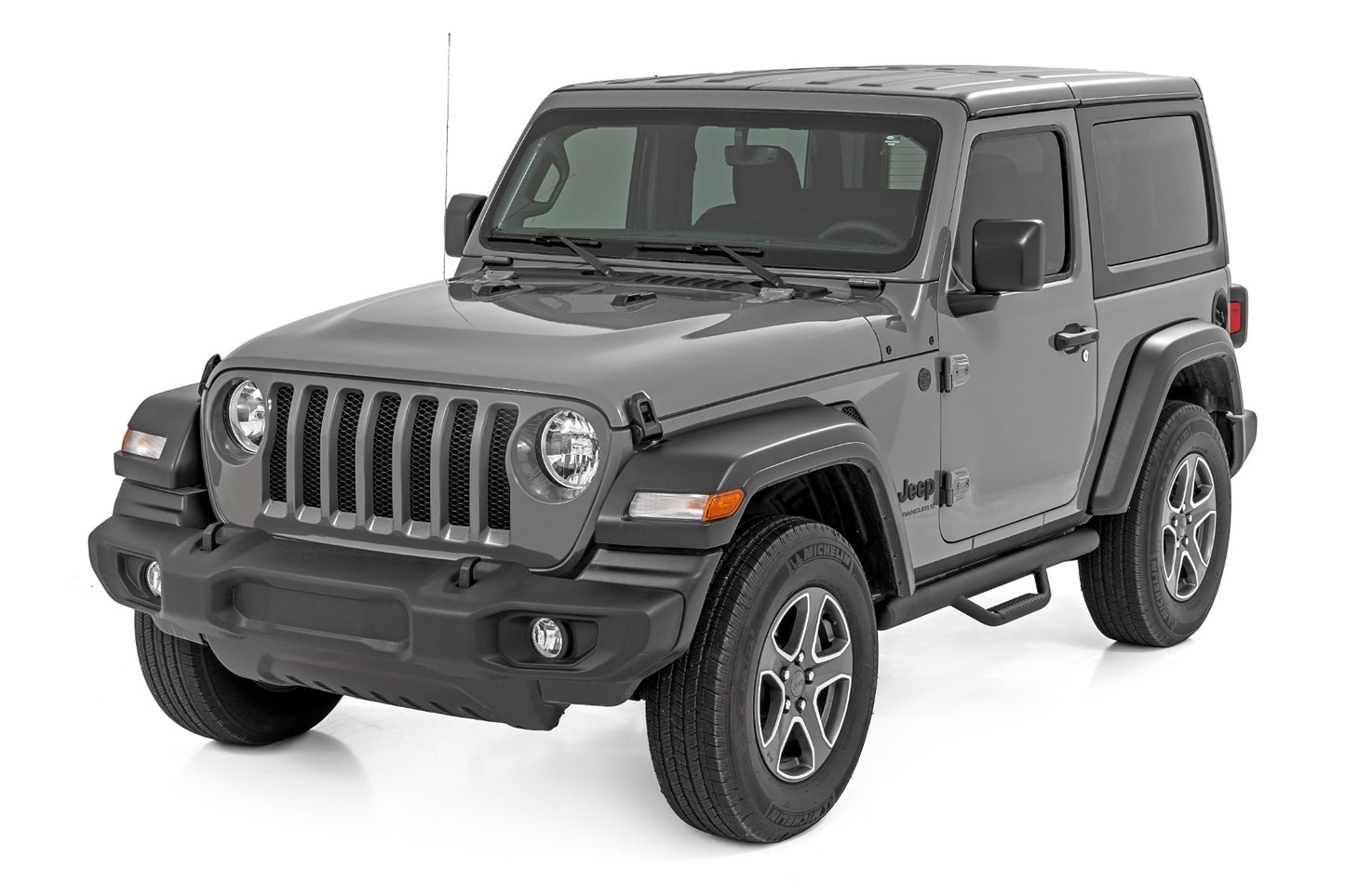 Nerf Steps Full Length 2 Door Jeep Wrangler JL 4WD (2018-2026) Rough Country-3