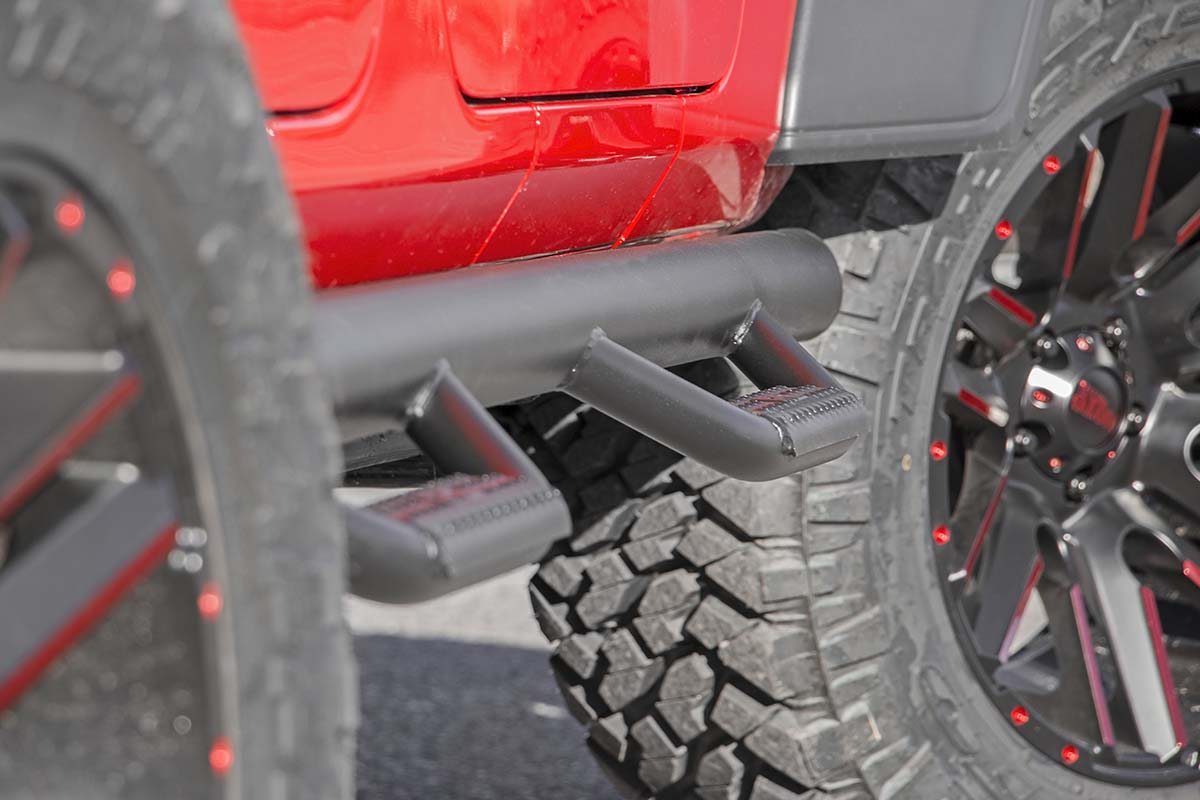 Nerf Steps Wheel to Wheel 4 Door Jeep Wrangler JL 4WD (18-23) Rough Country-4
