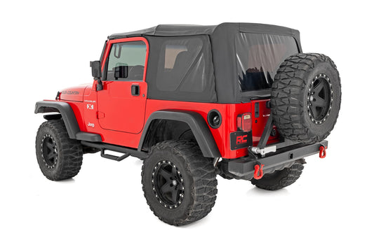 Nerf Steps Full Length Jeep Wrangler TJ 4WD (1997-2006) Rough Country-1