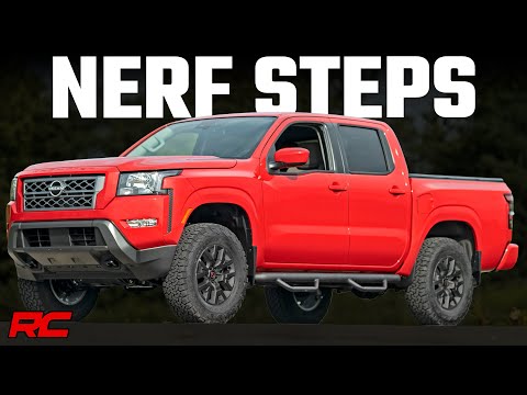 Nerf Steps Cab Length Crew Cab Nissan Frontier 2WD/4WD (05-23) Rough Country-1