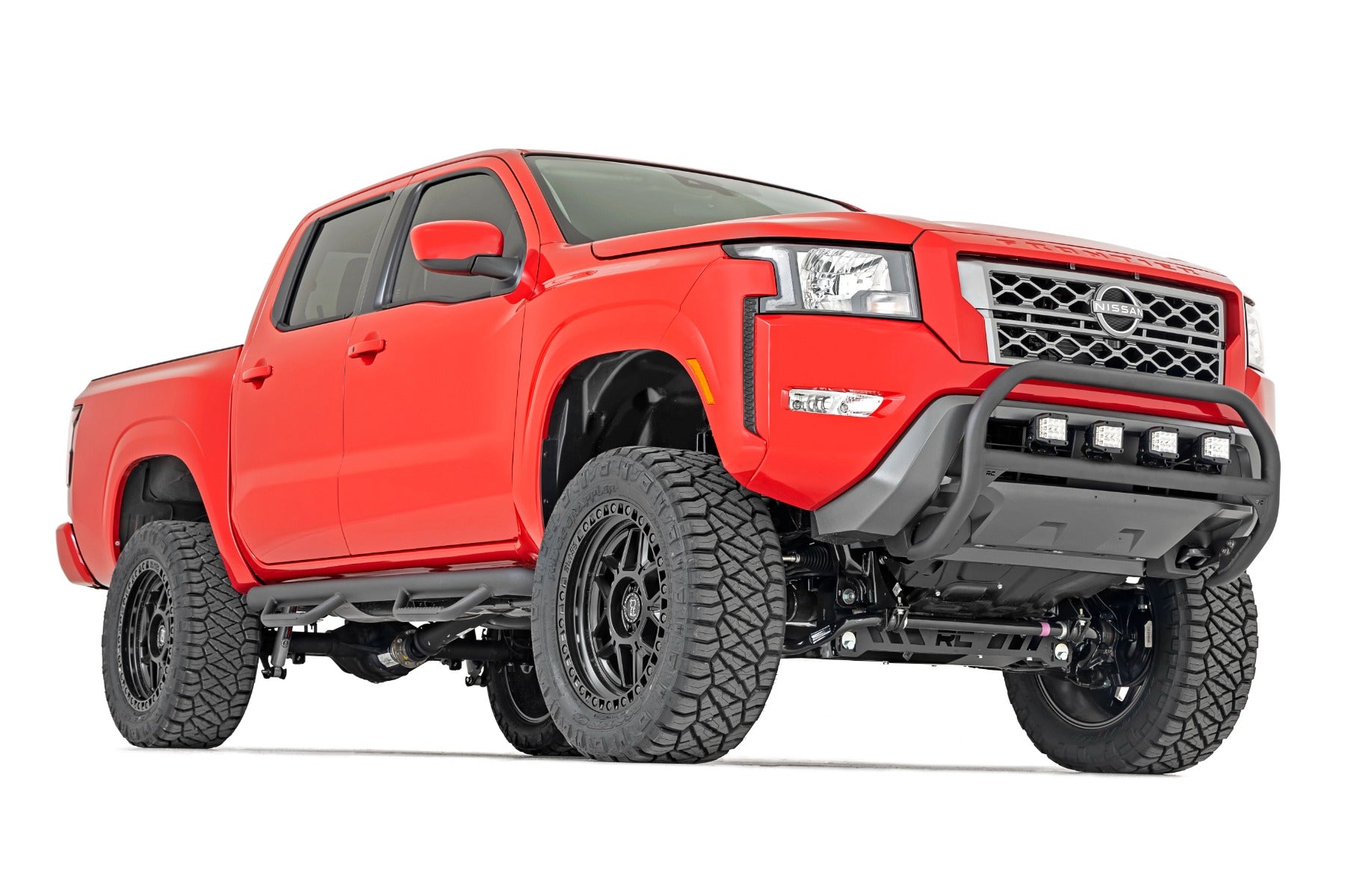Nerf Steps Cab Length Crew Cab Nissan Frontier 2WD/4WD (05-23) Rough Country-3