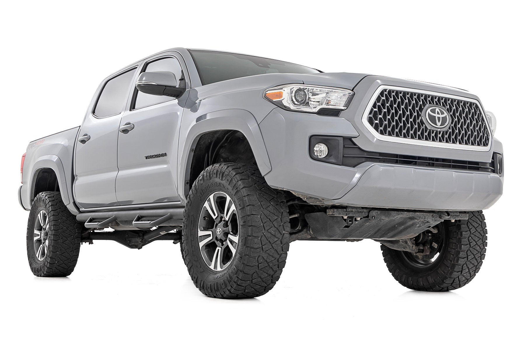 Nerf Steps Cab Length Crew Cab 5 Foot Bed Toyota Tacoma 2WD/4WD (05-23) Rough Country-3