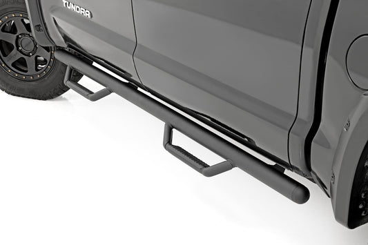 Nerf Steps Cab Length CrewMax 5 Foot 7 Inch Bed Toyota Tundra 2WD/4WD (07-21) Rough Country
