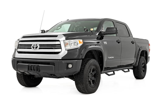 Nerf Steps Cab Length CrewMax 5 Foot 7 Inch Bed Toyota Tundra 2WD/4WD (07-21) Rough Country-1