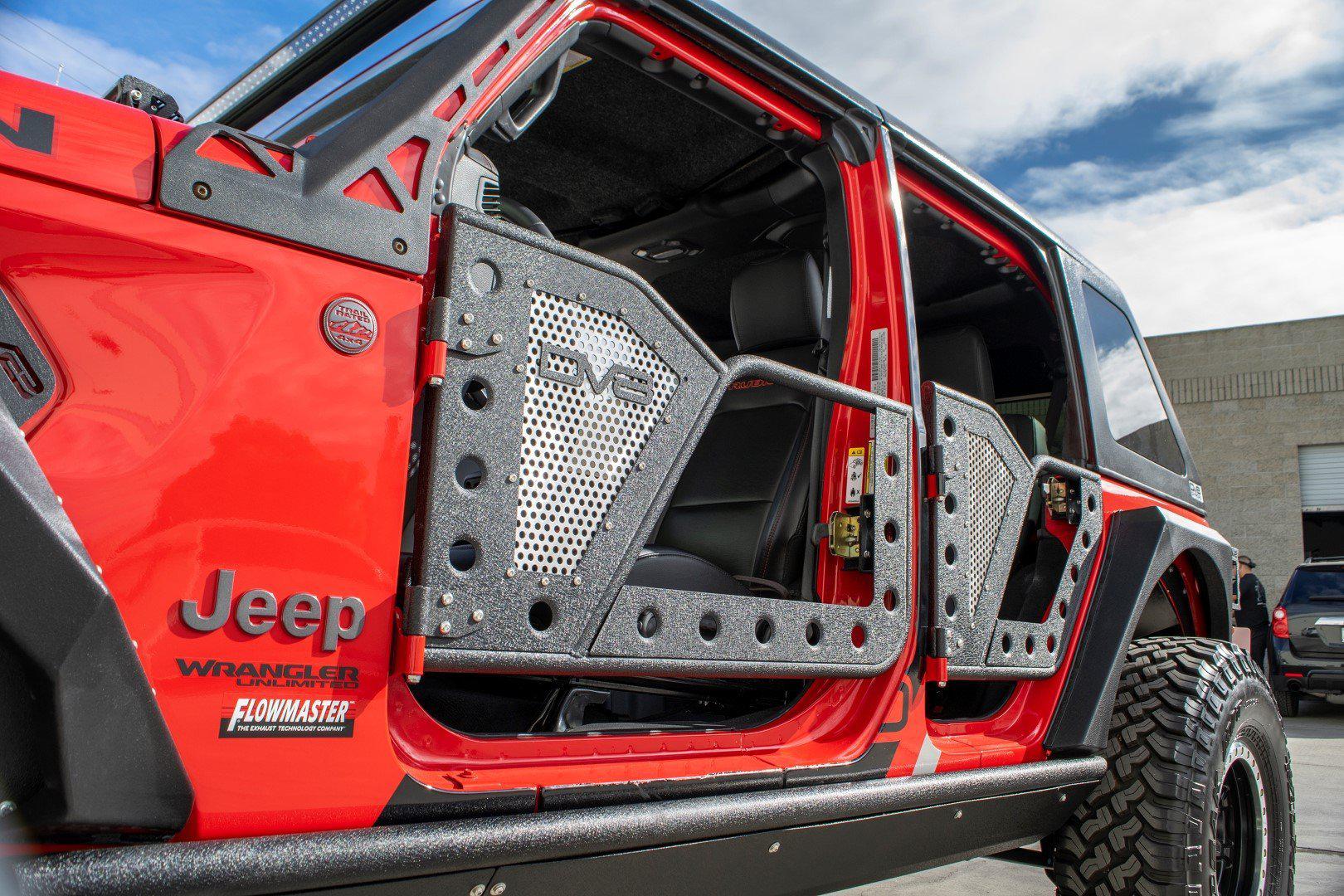 2018 2025 Jeep Wrangler JL JLU Gladiator JT Front Rock Doors DV8 Offroad-2