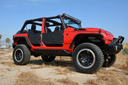 2007 2018 Jeep Wrangler JKU Rear Rock Doors DV8 Offroad-2