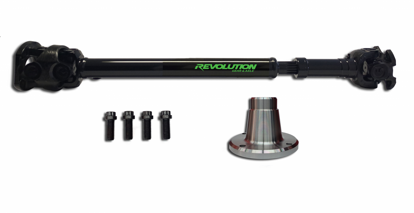 Jeep Wrangler JK Front 1350 CV Driveshaft 2 or 4 Door Flange Style Revolution Gear and Axle