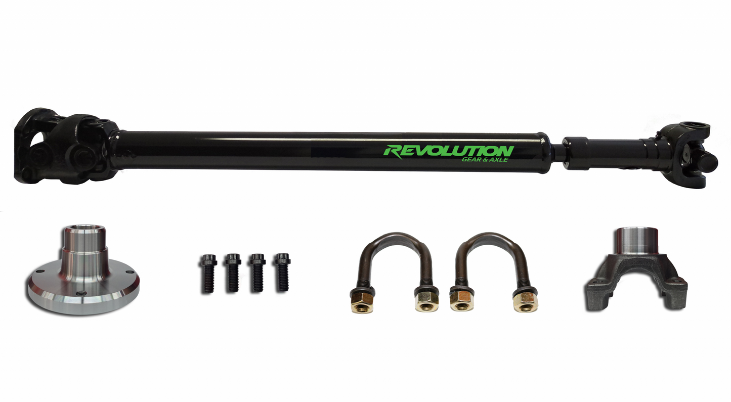 Jeep Wrangler JL Rear 1350 CV Driveshaft Rubicon 4 Door with Pinion Yoke Revolution Gear and Axle