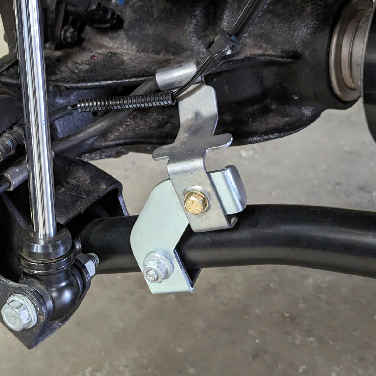 Jeep JL/JT Front Brake Hose Relocation Bracket Kit For 18-Pres Wrangler JL 20-Pres Gladiator JT RockJock 4x4-1