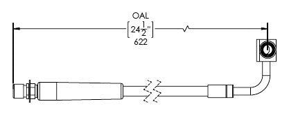 Gladiator Extended Rear Braided Brake Hose Kit For 20-Pres Jeep Gladiator JT RockJock 4x4-1