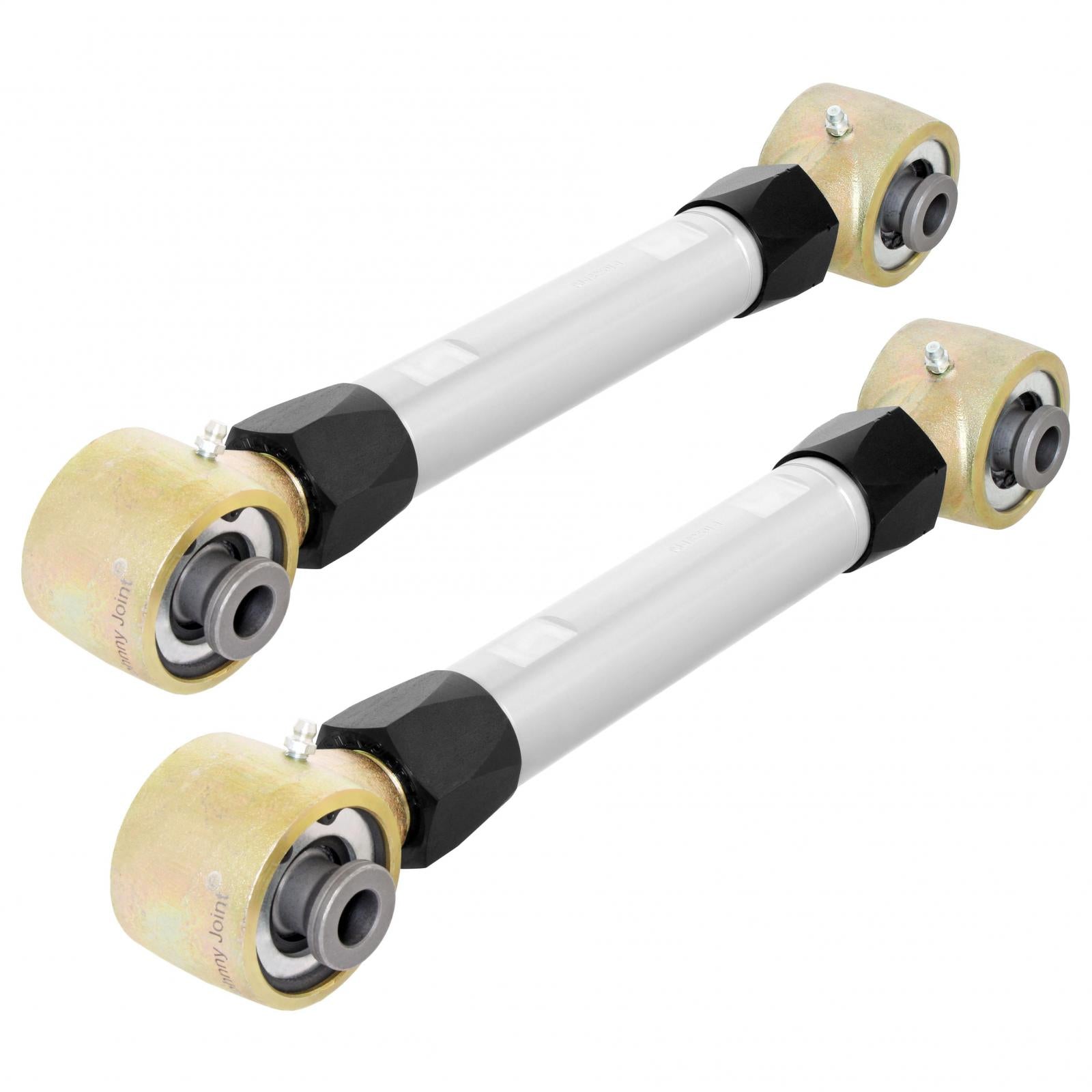 RockNut 21-Up Bronco Billet Aluminum Johnny Joint Rear Upper Control Arm Set Double Adjustable RockJock 4x4