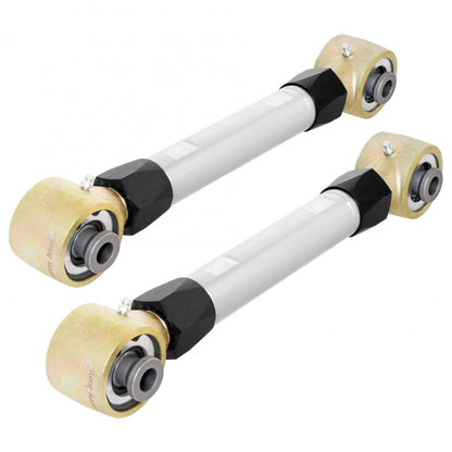 RockNut 21-Up Bronco Billet Aluminum Johnny Joint Rear Upper Control Arm Set Double Adjustable RockJock 4x4