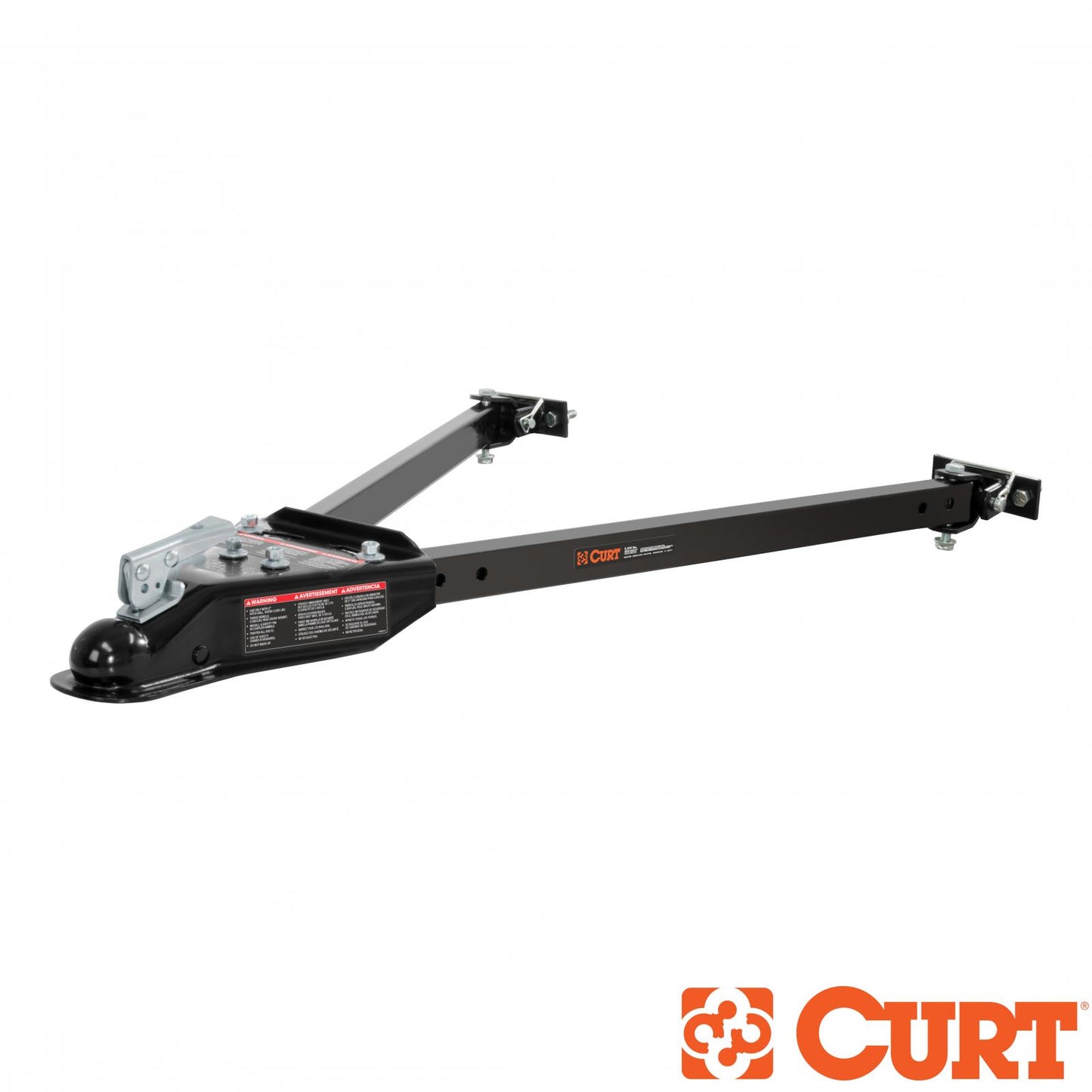 Curt Tow Bar with Adjustable-Width Arms Car Mount 2 Inch Ball 5000 lbs. Safety Cables and Coupler Lock Sold Separately) RockJock 4x4