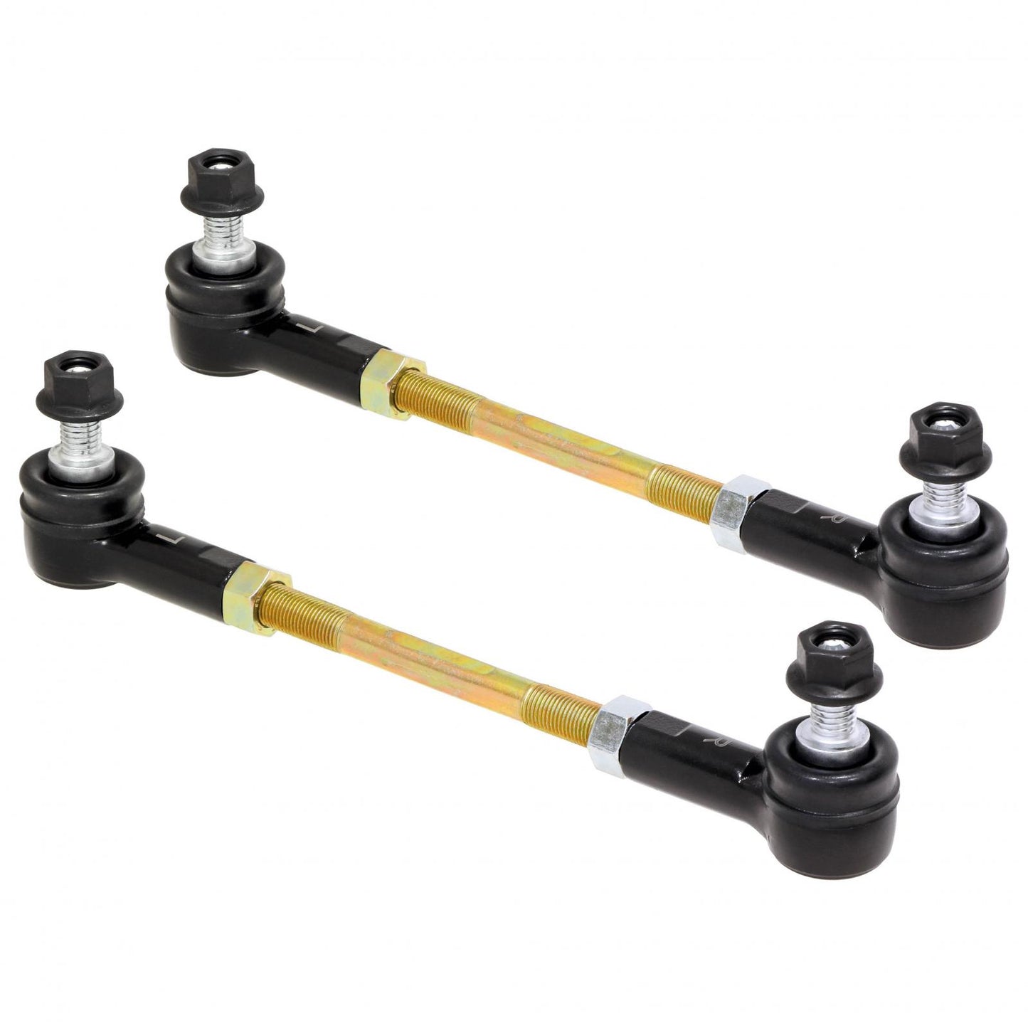 Adjustable Sway Bar End Link Kit (6 1/2 Inch Long Rods w/ Sealed Rod Ends and Jam Nuts pair) RockJock 4x4