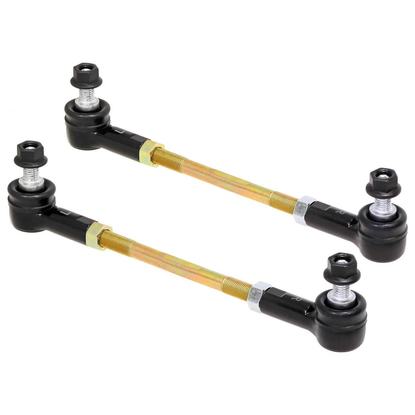 Adjustable Sway Bar End Link Kit (8 1/2 Inch Long Rods w/ Sealed Rod Ends and Jam Nuts pair) RockJock 4x4