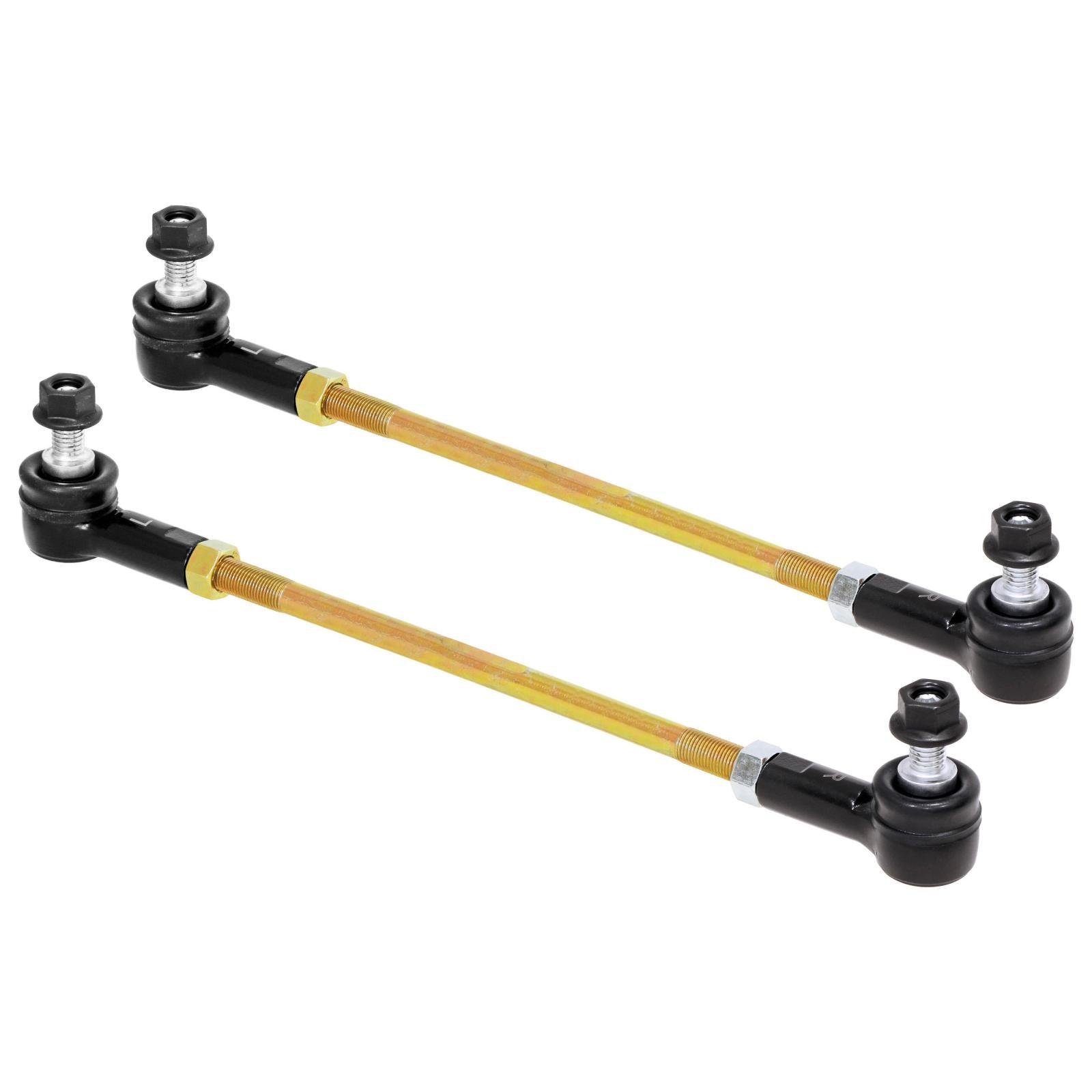 Adjustable Sway Bar End Link Kit (12 1/2 Inch Long Rods w/ Sealed Rod Ends and Jam Nuts pair) RockJock 4x4
