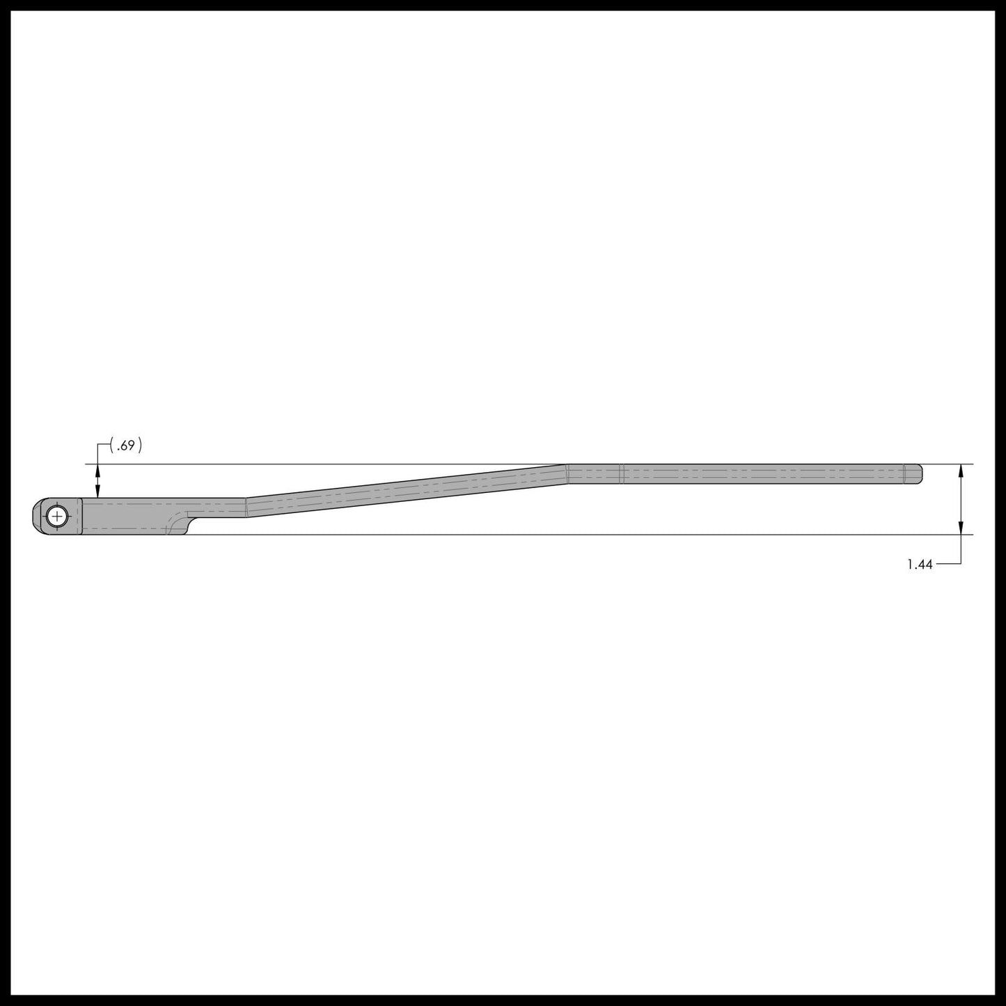 Antirock Forged Chromoly Sway Bar Arms 18 Inch Long x 25 Spline .69 Inch Offset Bend Incl. Stickers Pair RockJock 4x4-1