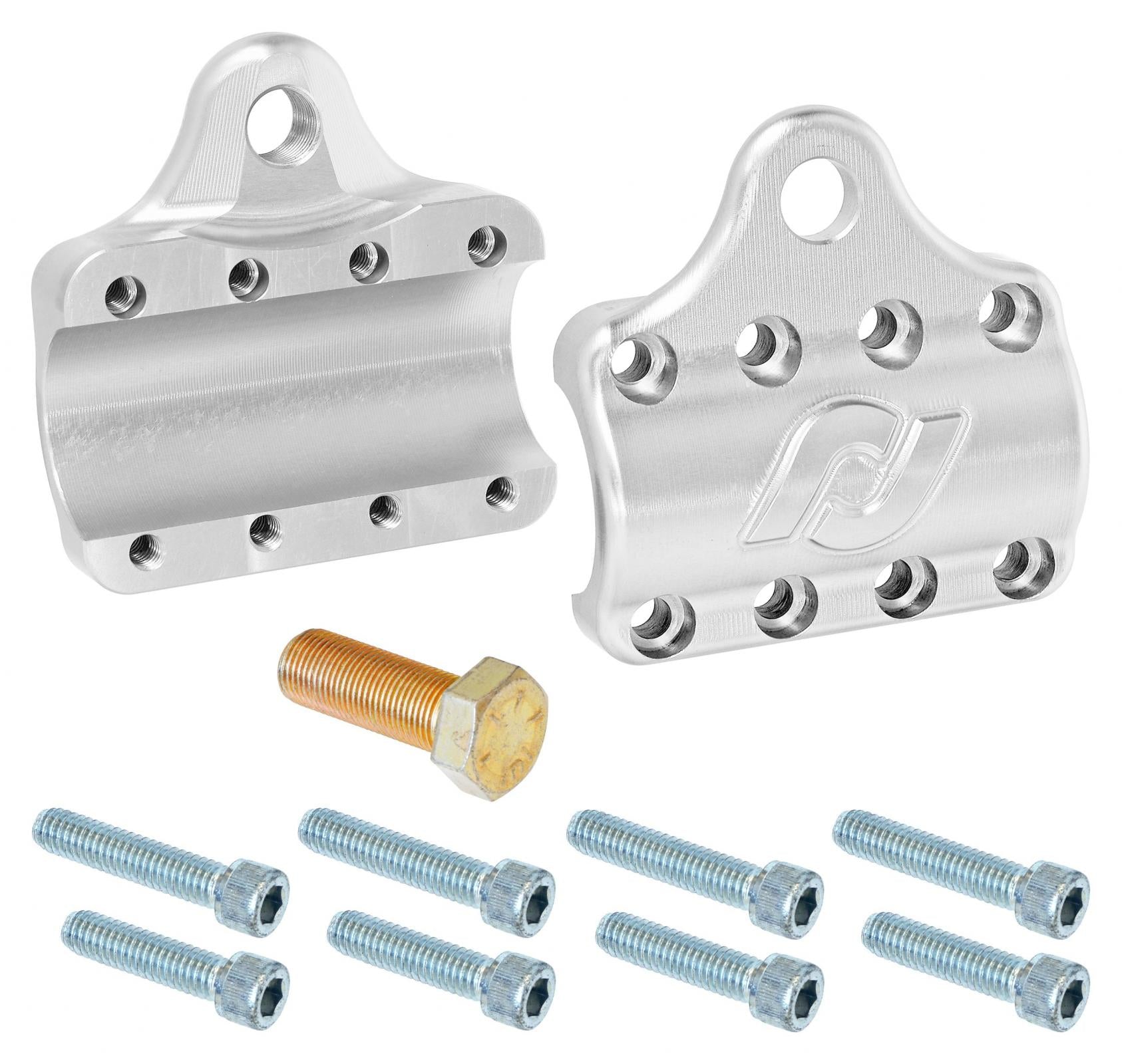 Currectlync Ram Assist Tie Rod Clamp Bracket 7075-T6 Billet Aluminum For 42mm/1 5/8 Inch Tube RockJock 4x4-3