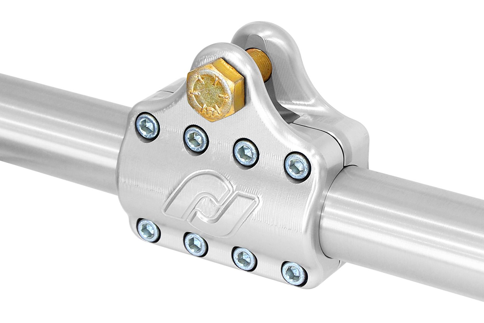 Currectlync Ram Assist Tie Rod Clamp Bracket 7075-T6 Billet Aluminum For 42mm/1 5/8 Inch Tube RockJock 4x4-2