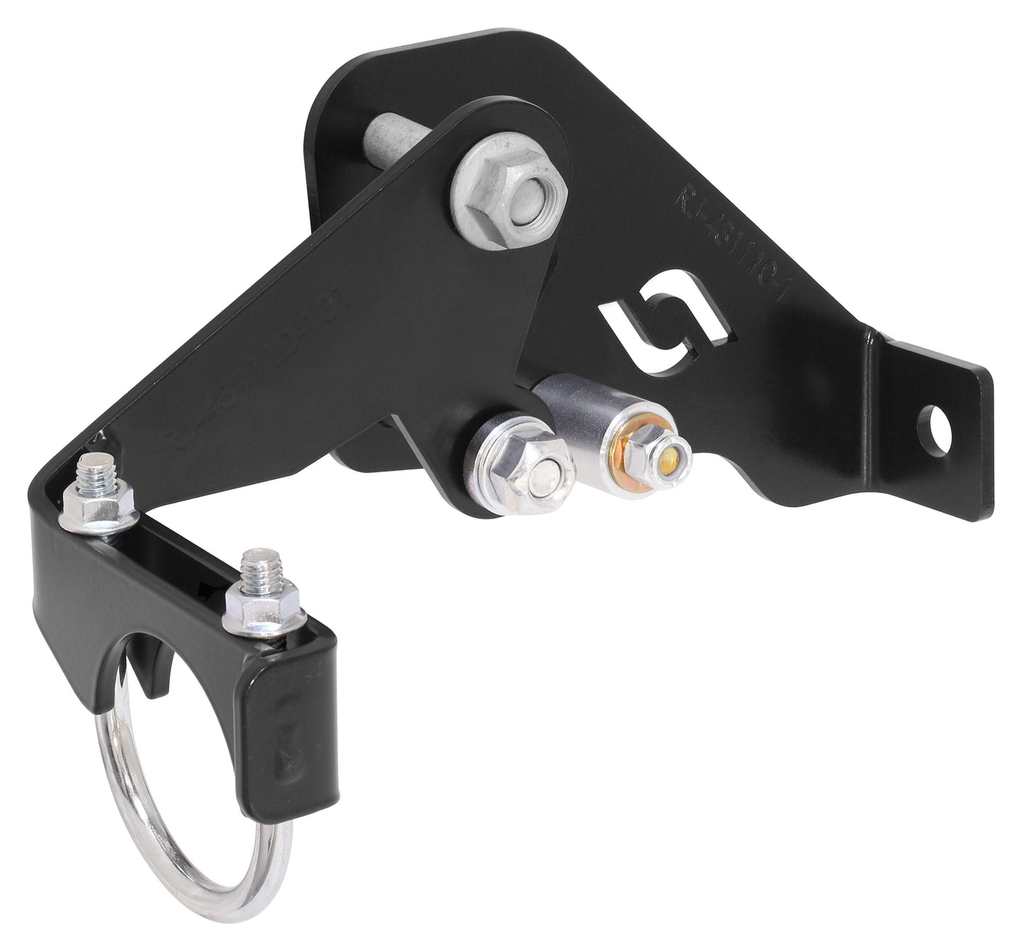 Currectlync Wrangler JK High Steer Front Trac Bar Relocation And Steering Stabilizer Shock Mount Axle Bracket RockJock 4x4-1