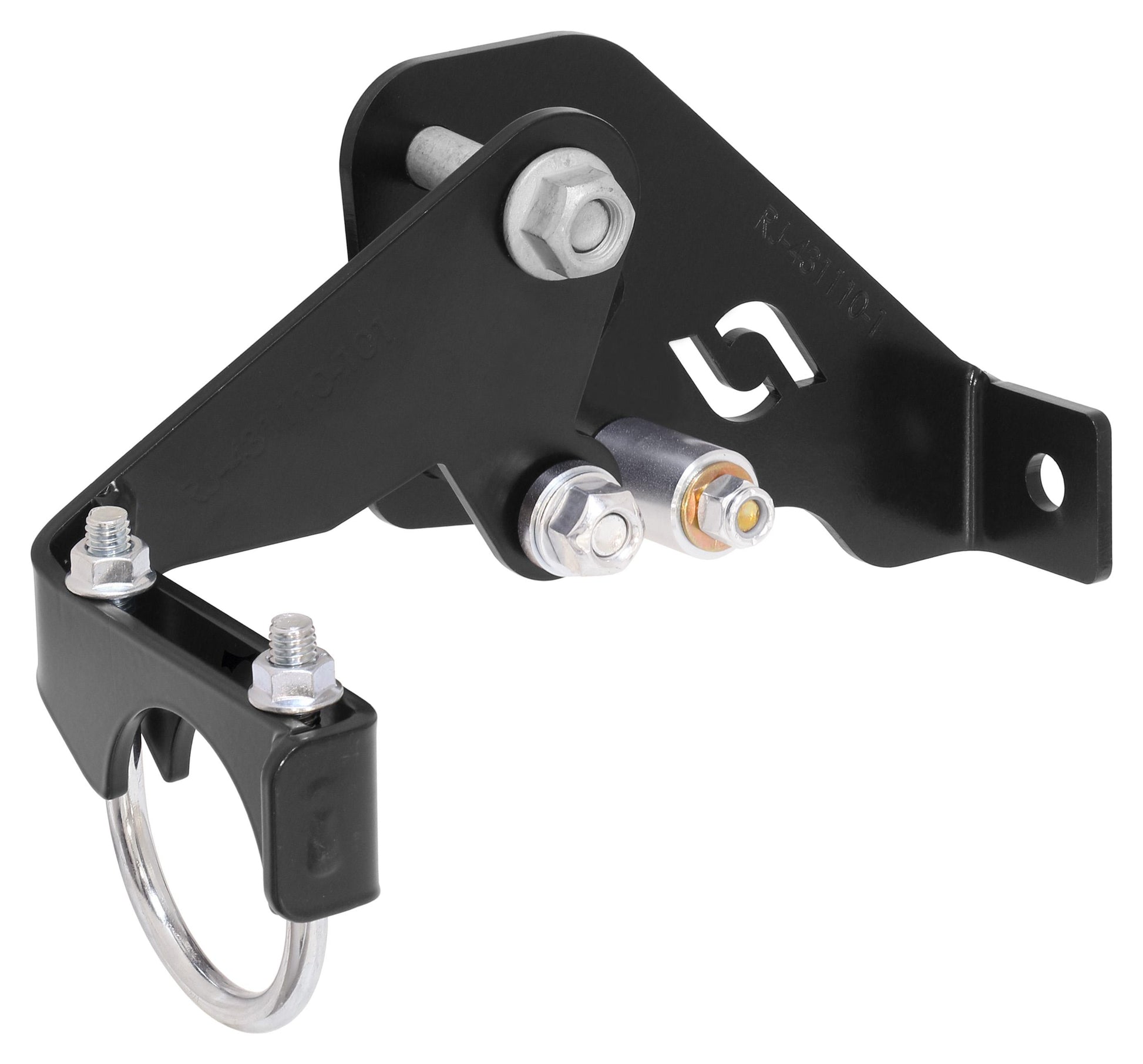 Currectlync Wrangler JK High Steer Front Trac Bar Relocation And Steering Stabilizer Shock Mount Axle Bracket RockJock 4x4-1