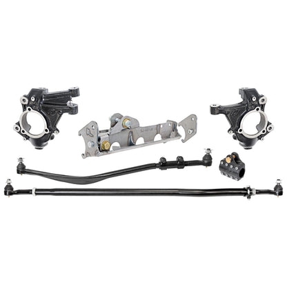 Currectlync JL/JT High Steer Kit for Ram Assist Incl Knuckles Drag Link Tie Rod Trac Bar Reloc/Ram Mount Axle Bracket Ram Assist Tie Rod Clamp RockJock 4x4