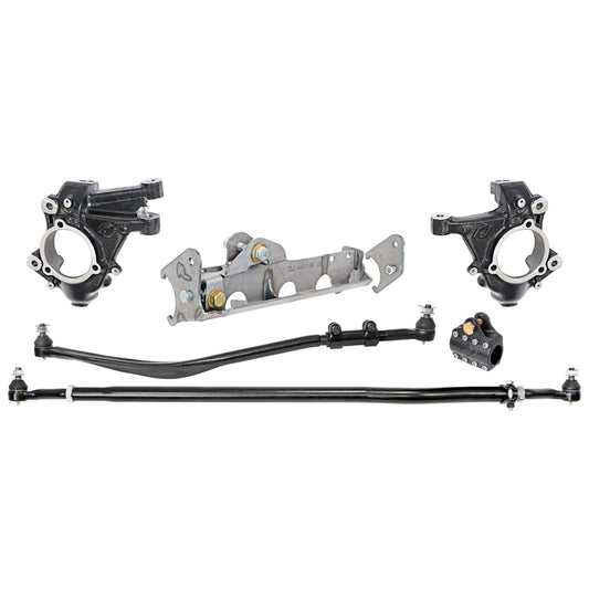 Currectlync JL/JT High Steer Kit for Ram Assist Incl Knuckles Drag Link Tie Rod Trac Bar Reloc/Ram Mount Axle Bracket Ram Assist Tie Rod Clamp RockJock 4x4