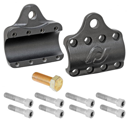 Currectlync Ram Assist Tie Rod Clamp Bracket Forged Chromoly For 42mm/1 5/8 in Tube RockJock 4x4-3