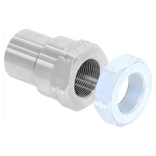 Threaded Bung With Jam Nut 1 1/2 Inch-12 LH Thread Set RockJock 4x4