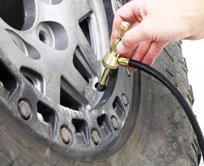 Elite Analog Tire Deflator 3 Inch Stainless Steel Liquid Filled Gauge Rubber Cover Zipper Case RockJock 4x4-1