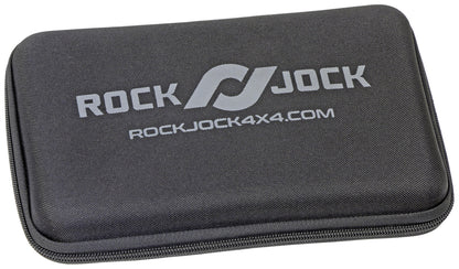 Elite Analog Tire Deflator 3 Inch Stainless Steel Liquid Filled Gauge Rubber Cover Zipper Case RockJock 4x4-2