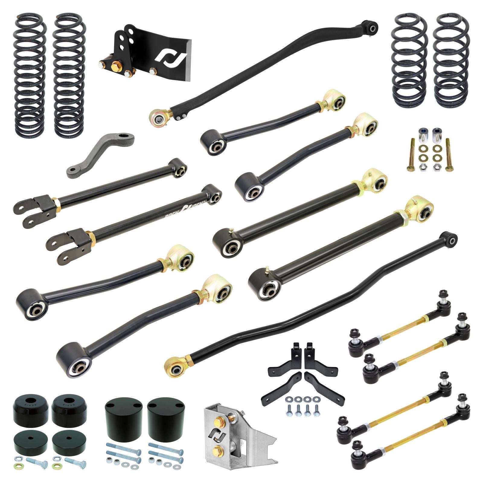 Pro Edition Johnny Joint Suspension System for JK Wrangler Unlimited (4-door) 4 Inch lift RockJock 4x4