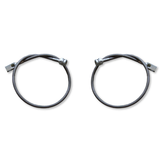 97-06 TJ Wrangler and Unlimited LJ Front Stainless Steel Long Travel Brake Lines Rock Krawler