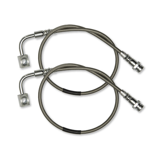 Front Stainless Brake Long Travel Lines For Jeep Wrangler JK 2/4 Door Rock Krawler