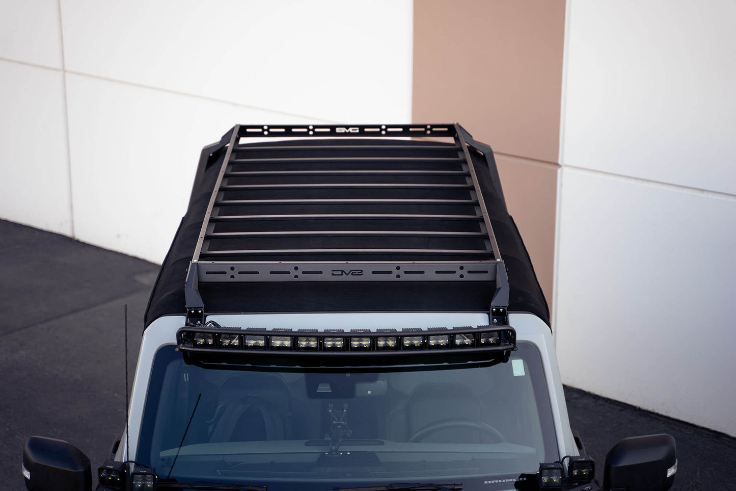 2021 2024 Ford Bronco Soft Top Roof Rack DV8 Offroad-10