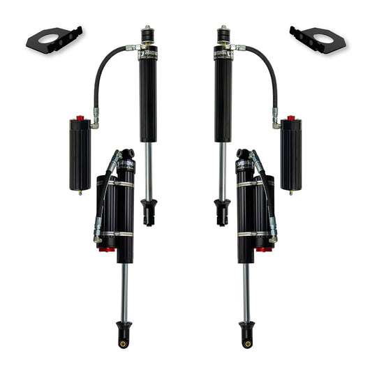 4.0 Inch Lift 2.625 Inch Remote Reservoir W/ Fast CD Adjuster Package 2005-2016 F-250/F-350/F-450 Gas Only Comp Stage 1 Rock Krawler