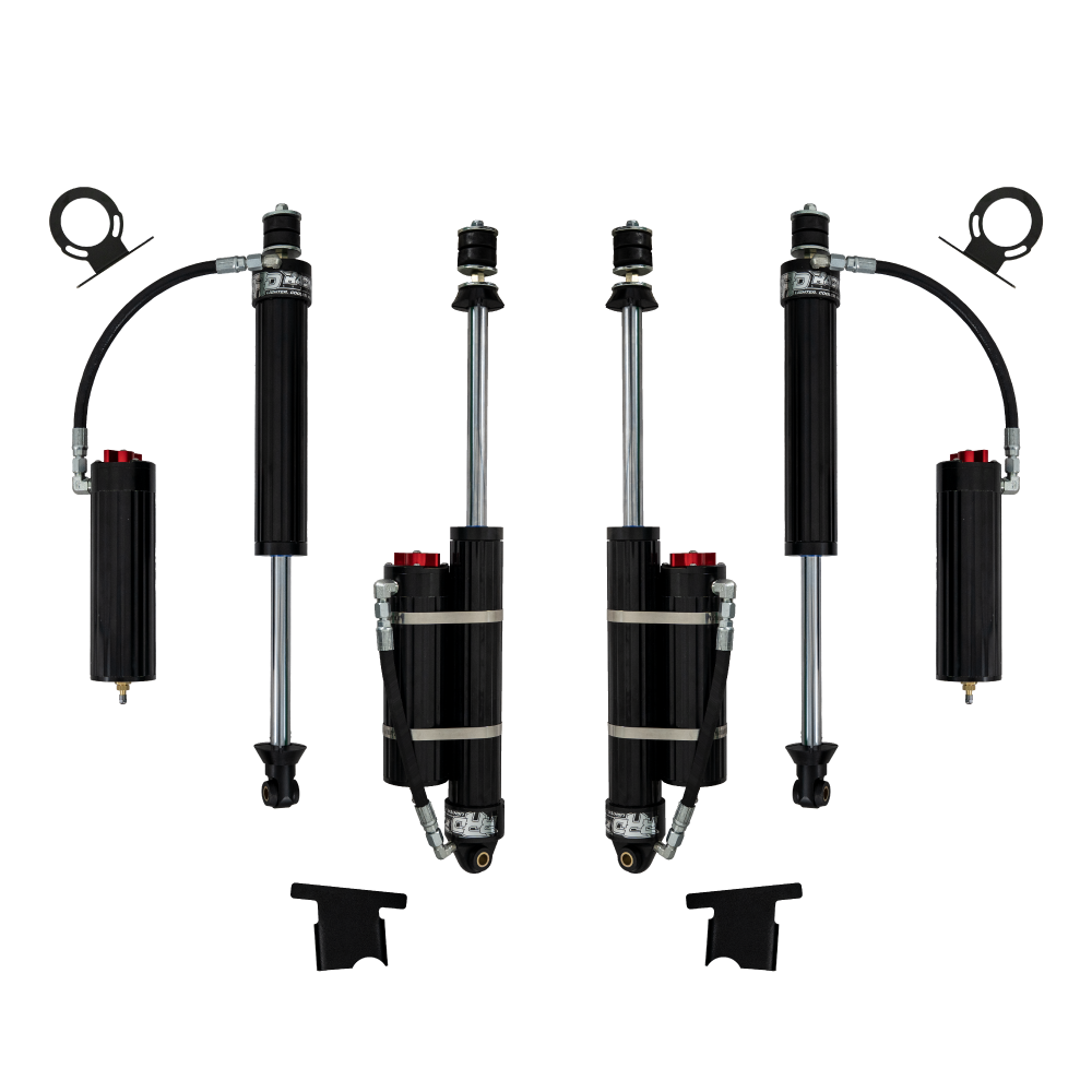 2.625 Inch RRD Remote Reservoir W/ Fast CD Adjuster Shock Package 3.5 Inch-4.5 Inch of Lift For RAM 2500 HD 4x4, 2014-Pres Rock Krawler
