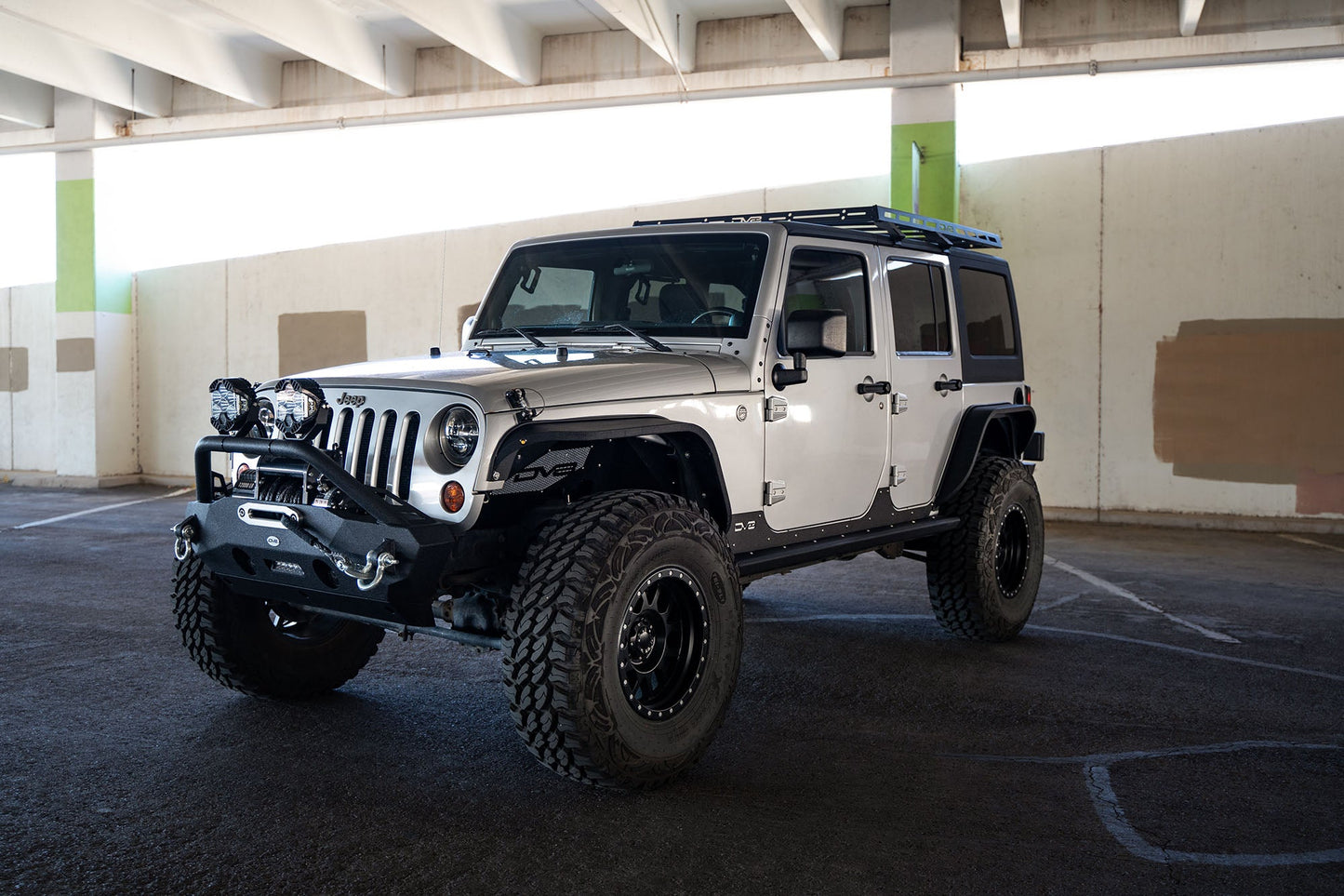 2007 2018 Jeep Wrangler JKU 4 Door Short Roof Rack DV8 Offroad-8