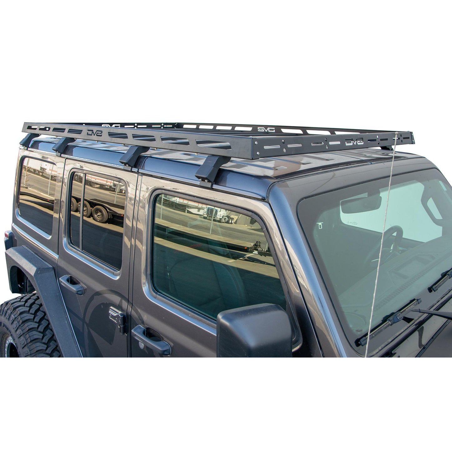 2018 2025 Jeep Wrangler 4 Door Roof Rack DV8 Offroad-5
