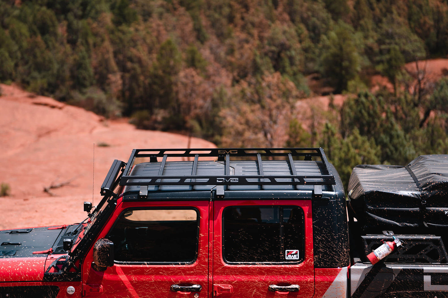 2018 2025 Jeep Gladiator JT Wrangler JL 2 Doors Roof Rack DV8 Offroad-5
