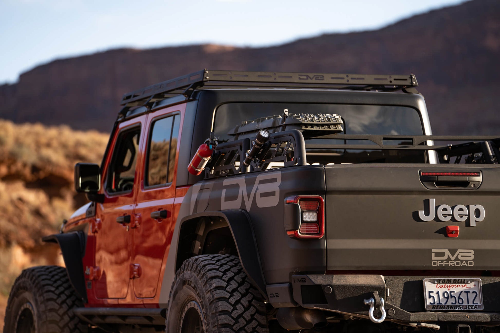 2018 2025 Jeep Gladiator JT Wrangler JL 2 Doors Roof Rack DV8 Offroad-6