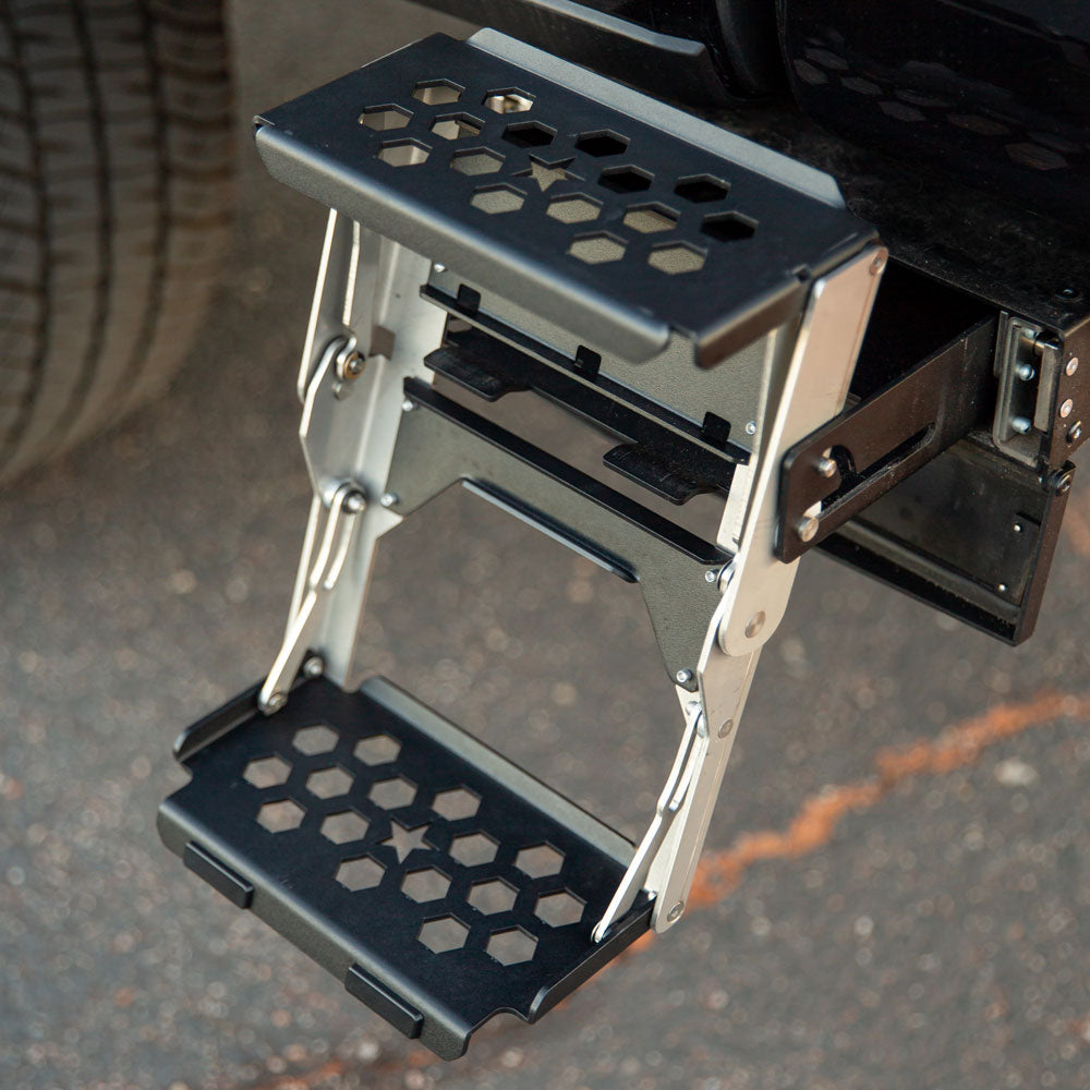 R-STEP 9 Inch Wide Step with Universal Brackets To Mount On Flat Surface Rock Slide Engineering-1