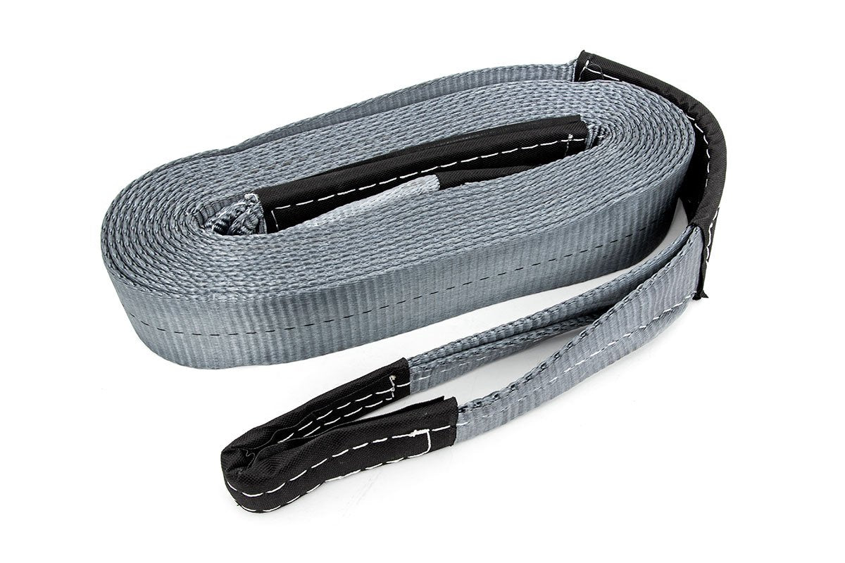 Winch Strap Rated Up to 16,000 LBS 30 Foot Long x 2.5 Inch Wide Rough Country-1