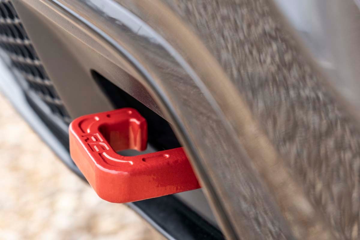 Tow Hooks Forged Red Jeep Grand Cherokee 2WD/4WD (2015-2022) Rough Country-5
